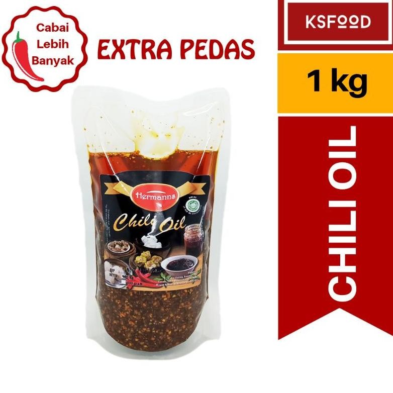 

Chili Oil / Minyak Cabai Extra Pedas 1 Kg Nugi