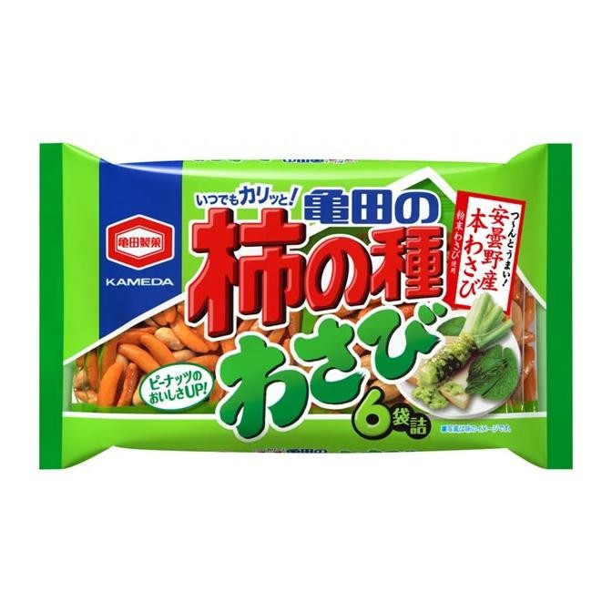 

READY STOCK Kameda Seika Kakinotane Wasabi / Krekers Beras Rasa Wasabi 182 Gram