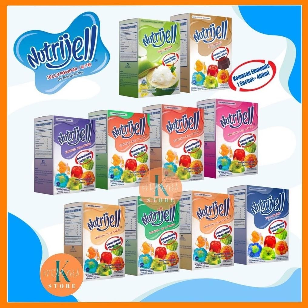 

Nutrijell Ekonomis 10gr Per Box Isi 12 Sachet Varian Banyak Rasa Nugi