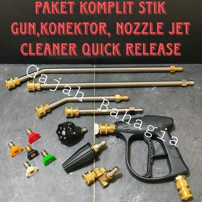 Paket Gun jet cleaner quick release Sambungan Konektor Nozzle Steam