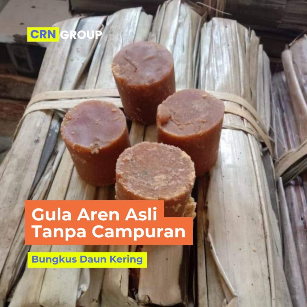 

Gula Aren Murni 100 % Tanpa Campuran Bungkus Daun Kering Nugi