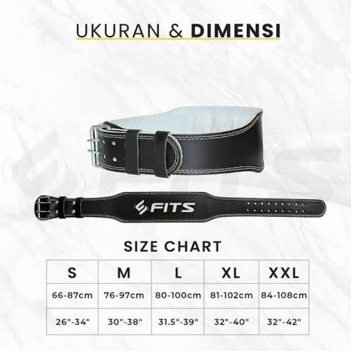 Baru Sabuk Power Gym Fitness Belt All Size - Sabuk Angkat Beban Pria Gym Metal