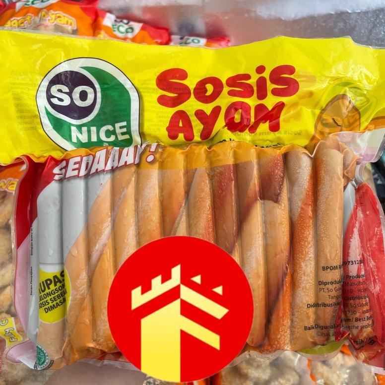 

So Nice Sosis Ayam 1 Kg Sedaaap Beku Frozen Nugi