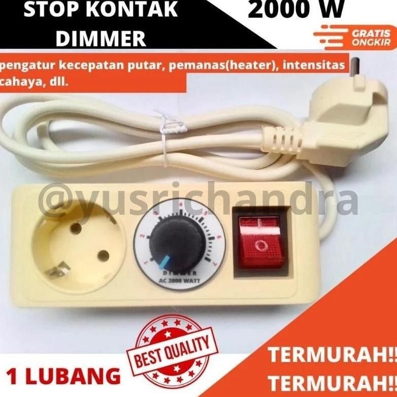 Dimmer Stop Kontak 2000 W Nugi