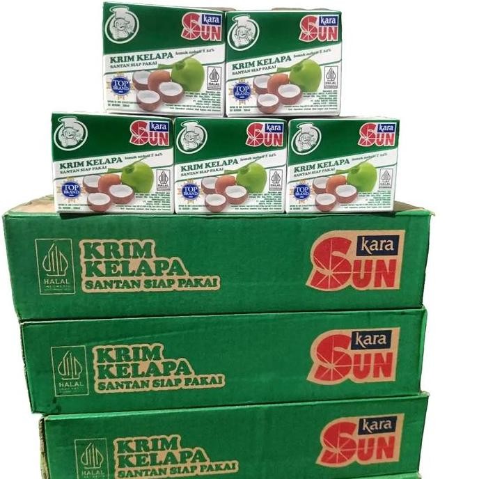 

200ml Sunkara kotak 1 Dus isi 12 pcs santan kara PS