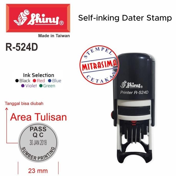

Stempel Shiny R-524D ( R524D bulat dengan tanggal Tipe R 524D ) RB3