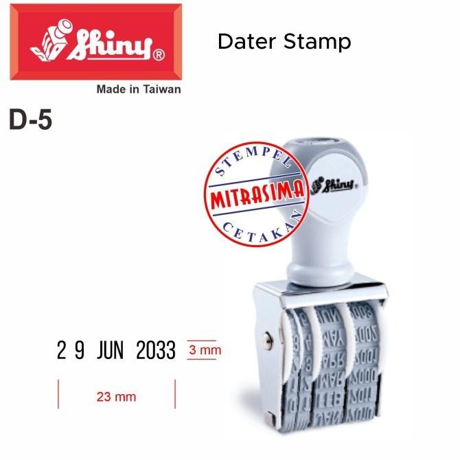 

Stempel Shiny D-5 ( D5 stempel tanggal manual 3mm D 5 ) RB3
