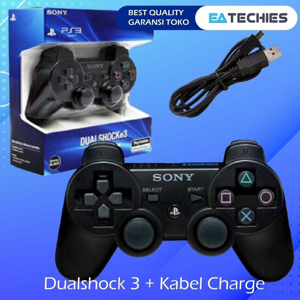 Dualshock 3 / Stick PS3 / Joystick PS 3 / Gamepad Wireless Original Dengan Kabel USB Dualshock 3 Nug
