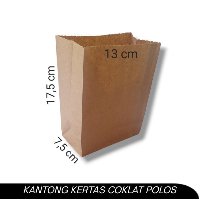 

Kkim Kantong Kertas Makanan Kemasan Paper Bag Fried Chicken/Burger/Roti