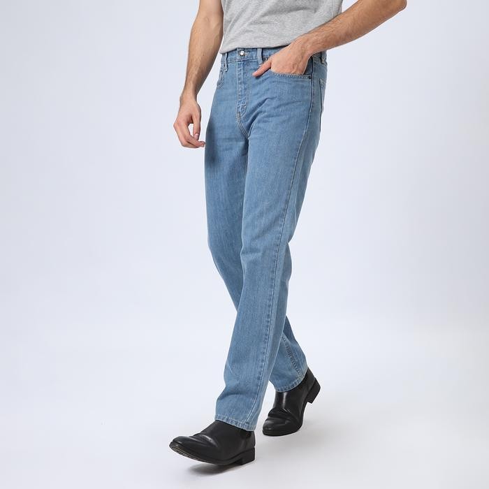 Oms Edwin Jeans - 801 Reguler Fit Straight Slub Jeans Vintage Indigo - Celana Panjang Denim Pria Wai