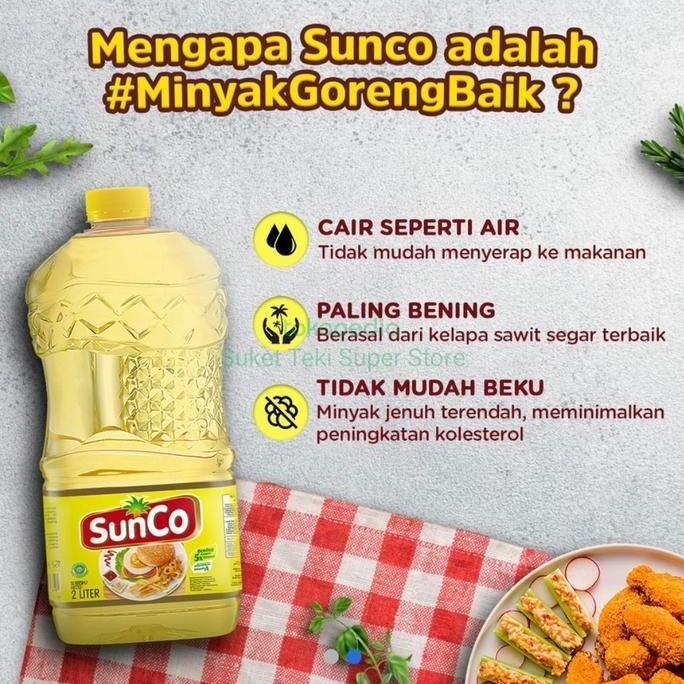 

Minyak Goreng Sunco 2 Liter - Kemasan Satuan Gojek Diskon!