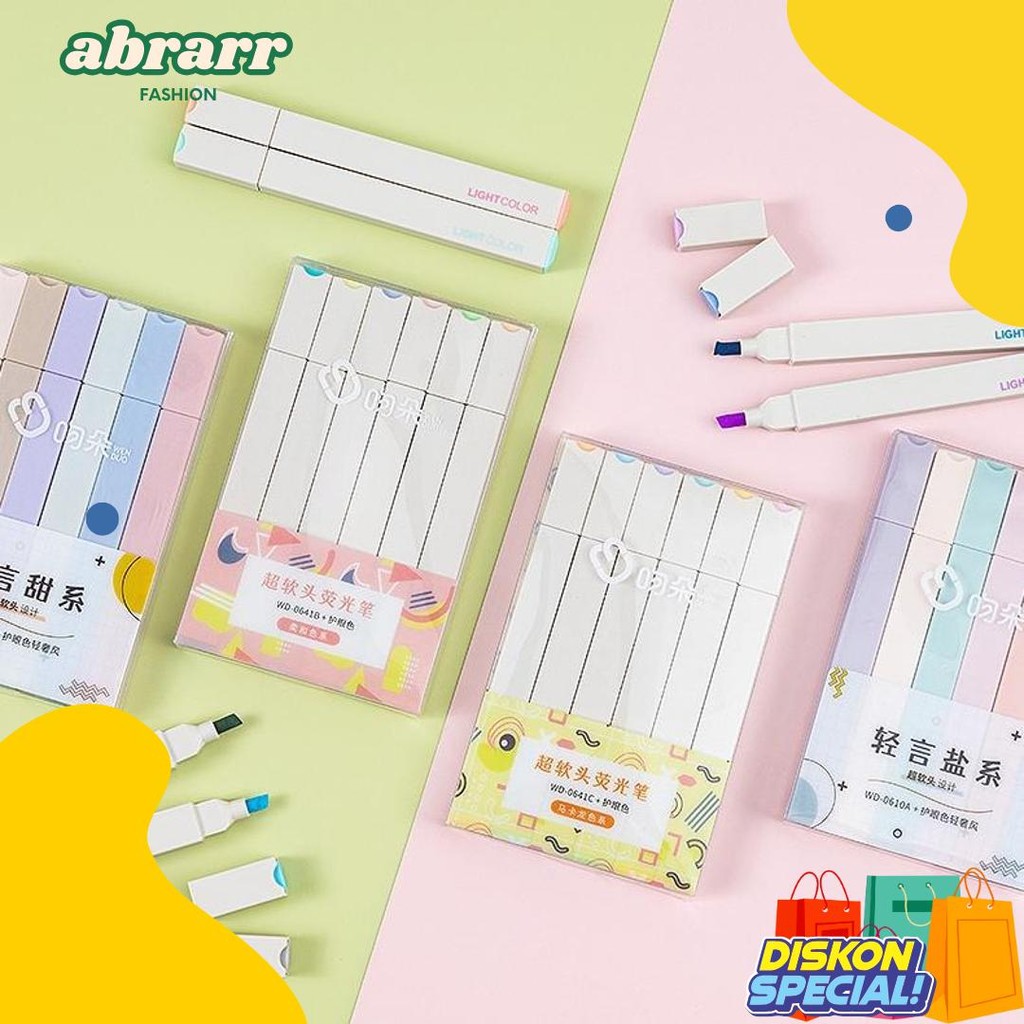

Stabilo Penyorot Warna Pastel 6 Warna Cepat Kering Diskon