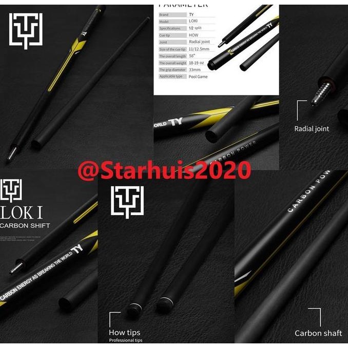 Billiard Cue Stik Carbon Fiber Shaft Cue Stik Play Ty By Fury