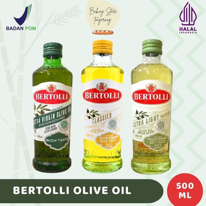 

Bertolli Olive Oil 500Ml Extra Virgin & Extra Light Untuk Masakan Sehat Mpasi Diskon!