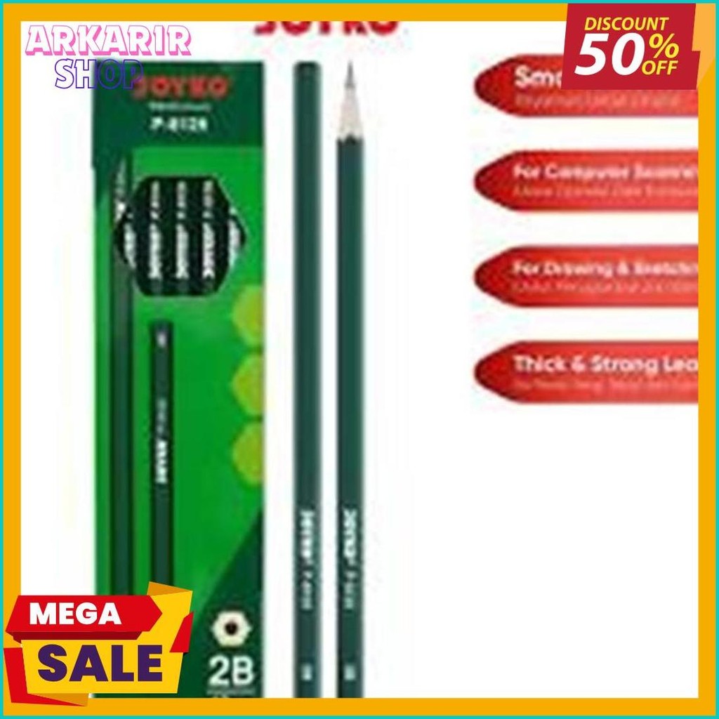 

Pensil Joyko P-8126 2B Hexagonal Grip 12 Pcs Diskon