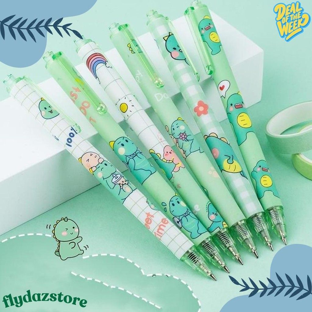 

1 Pak Berisi 6 Pulpen Gel Kartun/Pena Gel Mekanik Pola Lucu Diskon