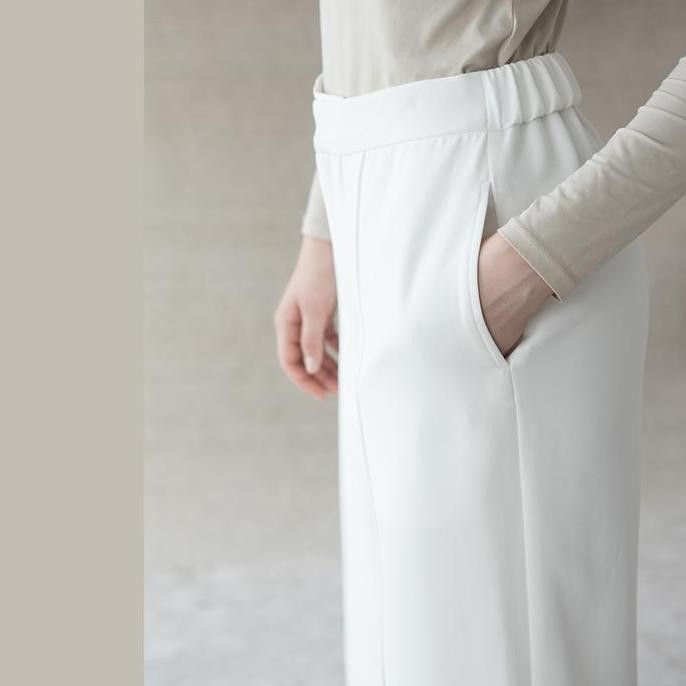 Adara by Aska Label - Celana wanita celana kerja wanita dengan pinggang karet