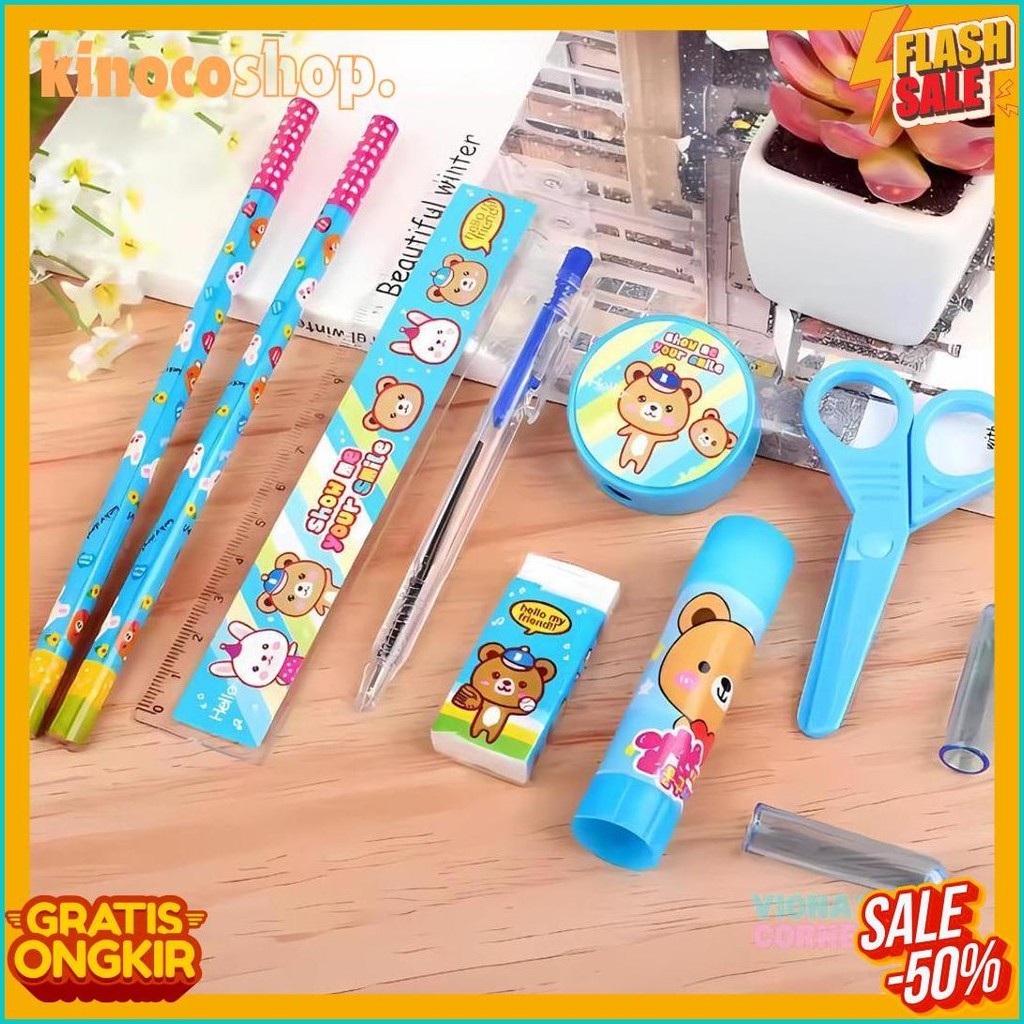 

Alat Tulis 1 Set Lengkap Peralatan Sekolah Murah Stationery Pulpen Pensil Gunting Penghapus Lem Terlengkap Dan Termurah