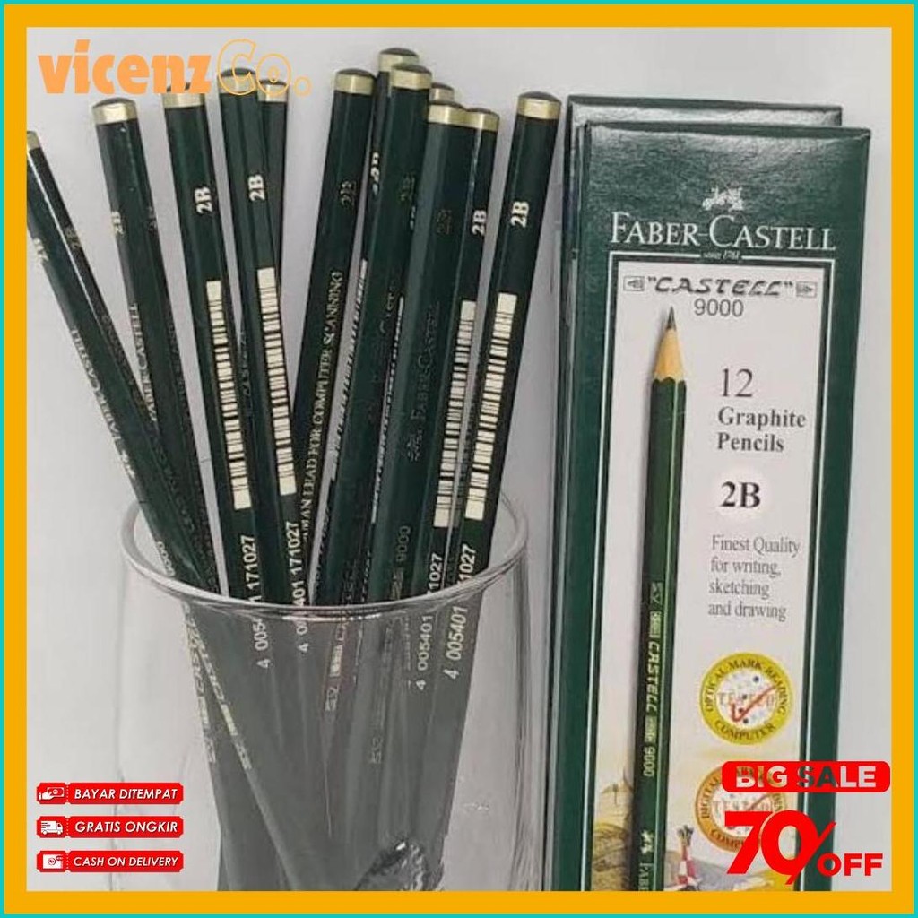 

Pensil Faber Castell 2B Ujian Computer (12 Pcs) Diskon Setengah Harga