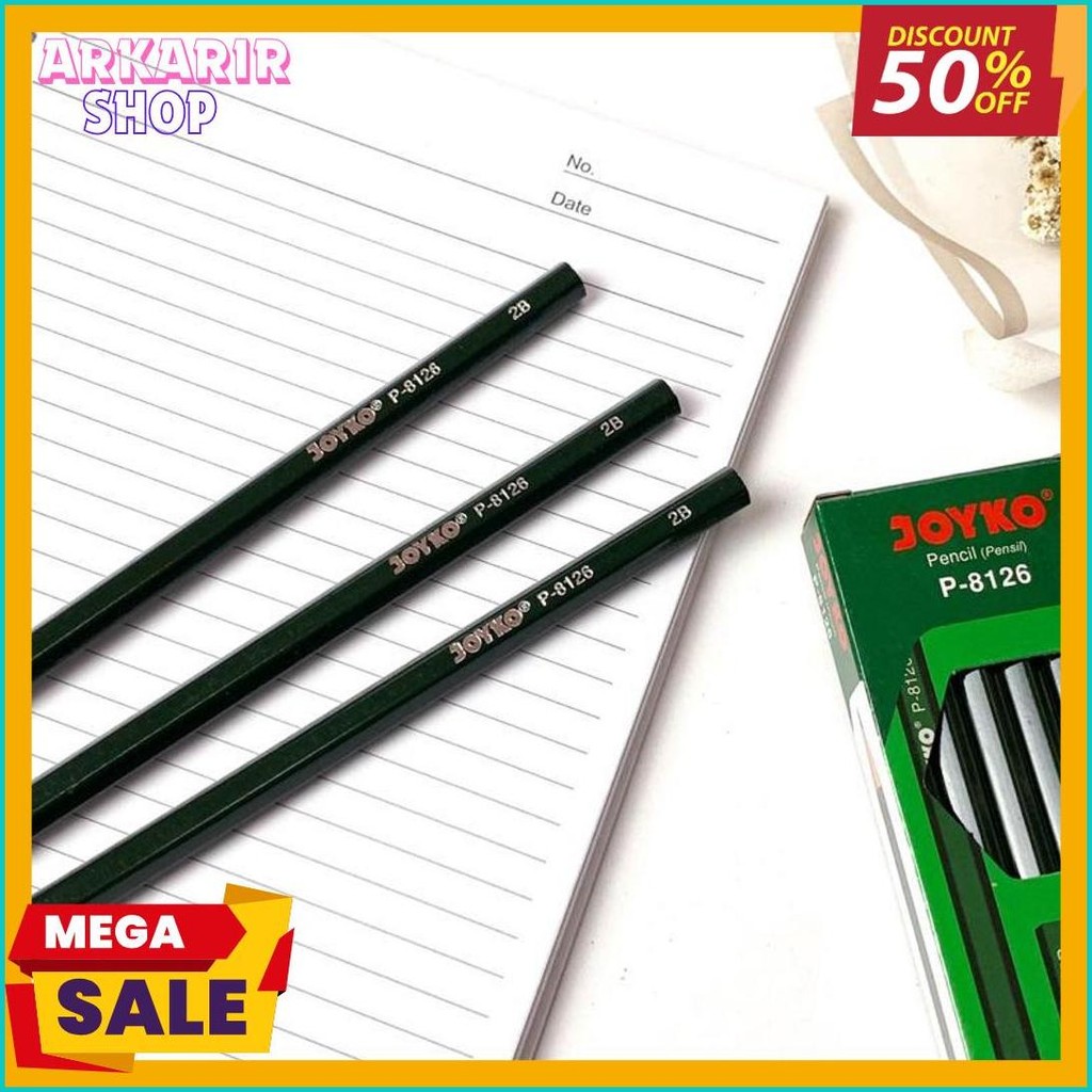 

1 Pak Pensil Pencil Joyko P-8126 2B (12 Pcs) Diskon