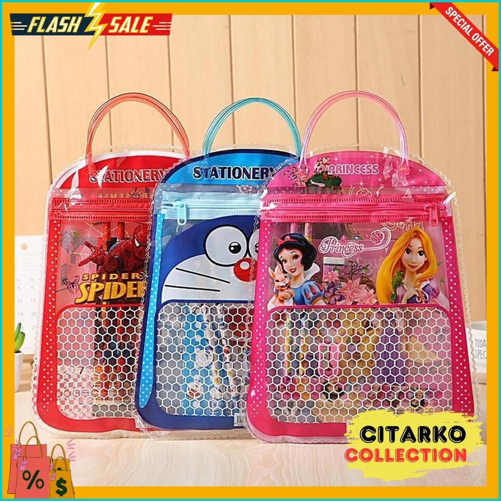 

Stationery Set 6 In 1 Free Alat Tulis Beserta Bag Untuk Anak Sekolah Flash Sale! Diskon Hingga 70%