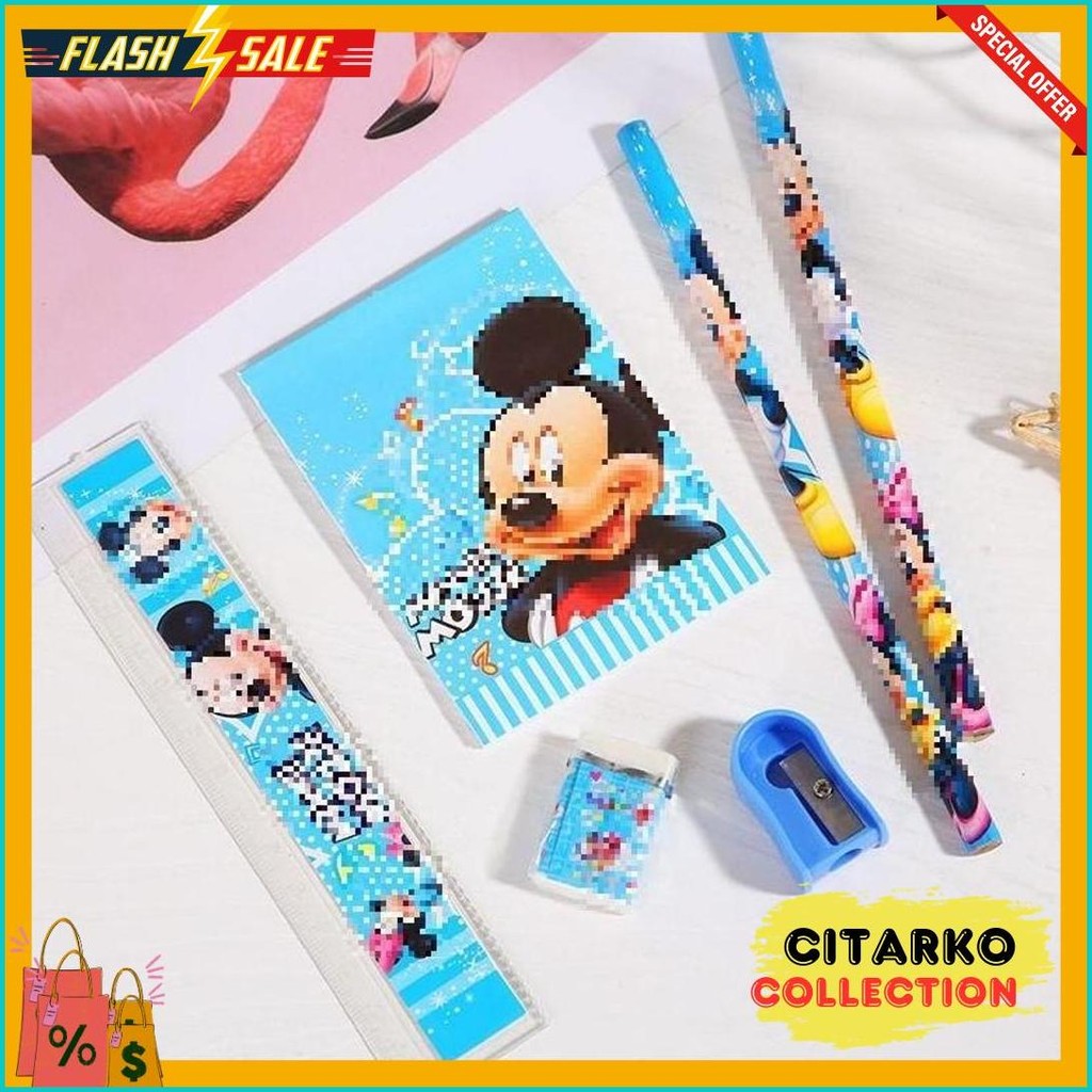 

Alat Tulis Set 6In1 Stationery Set Lucu Karakter Set Perlengkapan Alat Tulis Sekolah Diskon Setengah Harga