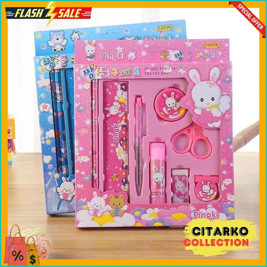 

Cahaya Pelangi (Cps) - Pencil Set 9 In 1 Alat Tulis Sekolah Anak Lengkap Murah Flash Sale! Diskon Hingga 70%