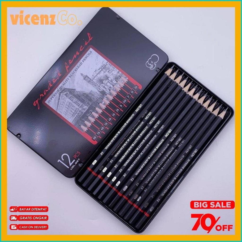

Pensil Drawing Bahan Charcoal Pensil Sketsa 1 Set 2H - 8B Pensil Khusus Sketsa Set Lengkap 12 Pcs Diskon Setengah Harga