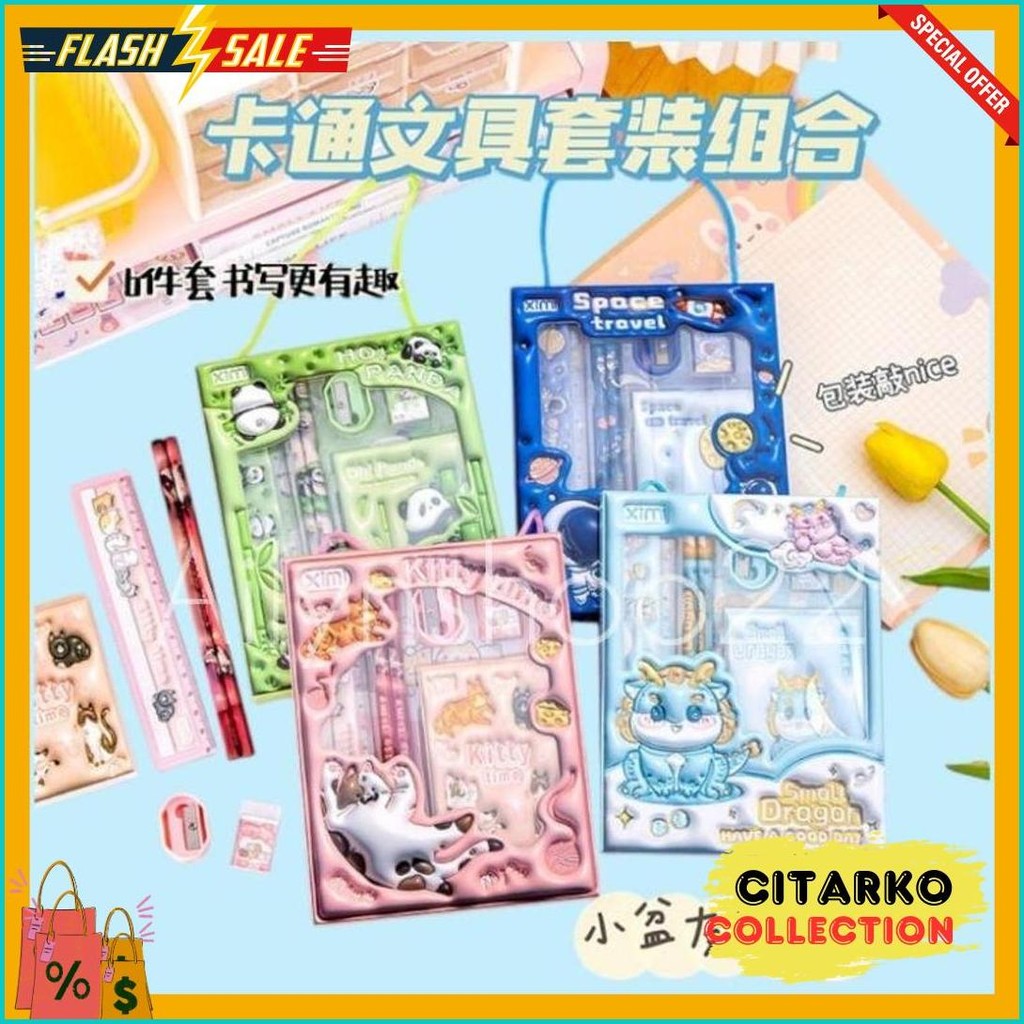 

Pensil Set Sekolah Alat Tulis Kotak Isi 6 Pcs Karakter Lucu Terlengkap Dan Termurah
