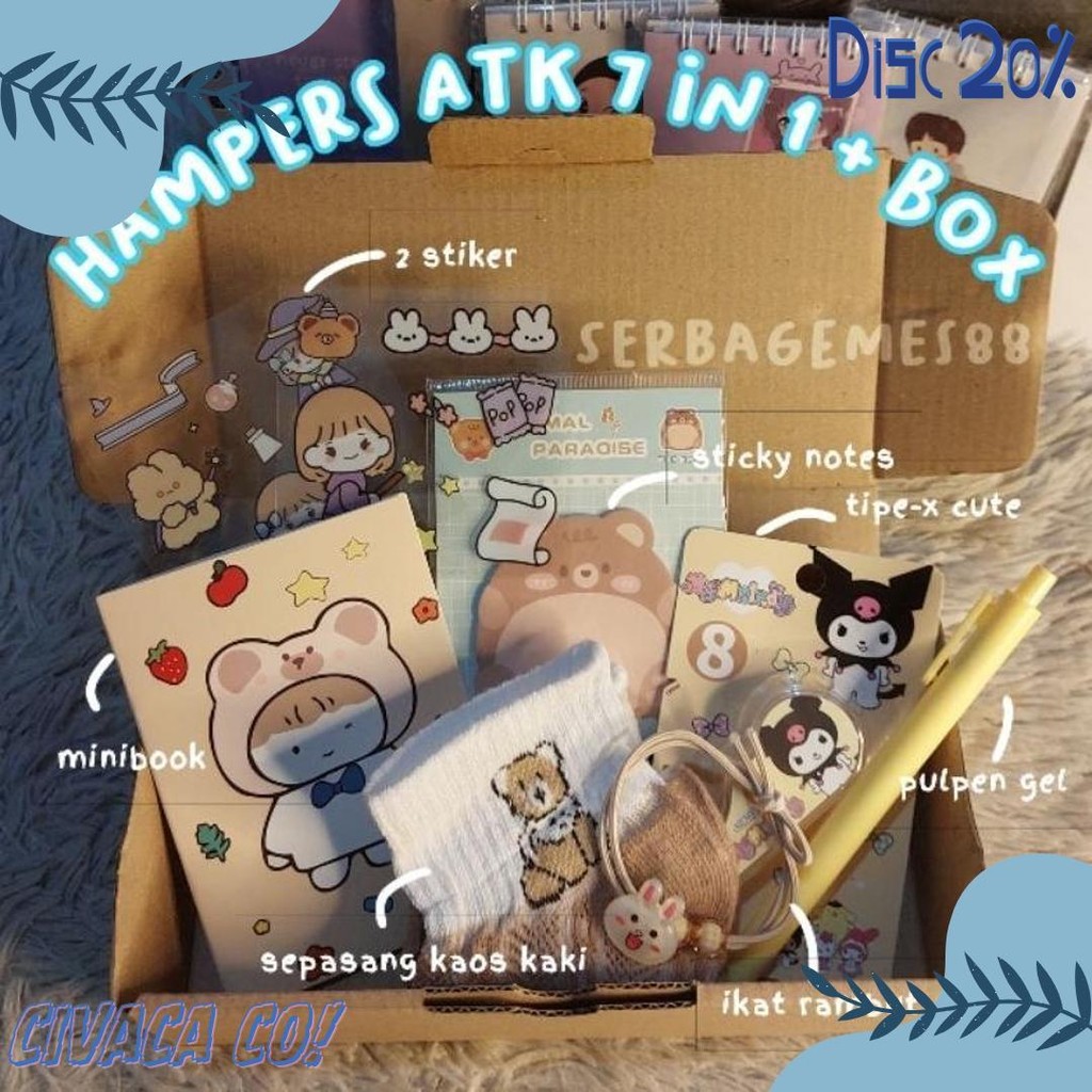 

Serbagemes88 - Set Alat Tulis 7 In 1 Lengkap / Hadiah Hampers Kado Gift Sekolah / Gift Box Cute Ulang Tahun Cewek Cowok / Alat Tulis Set Kado Ultah Murah / Stationery Set Wisuda Perpisahan / Paket Ultah Lucu / Peralatan Sekolah / Kado Unik Anak Anak