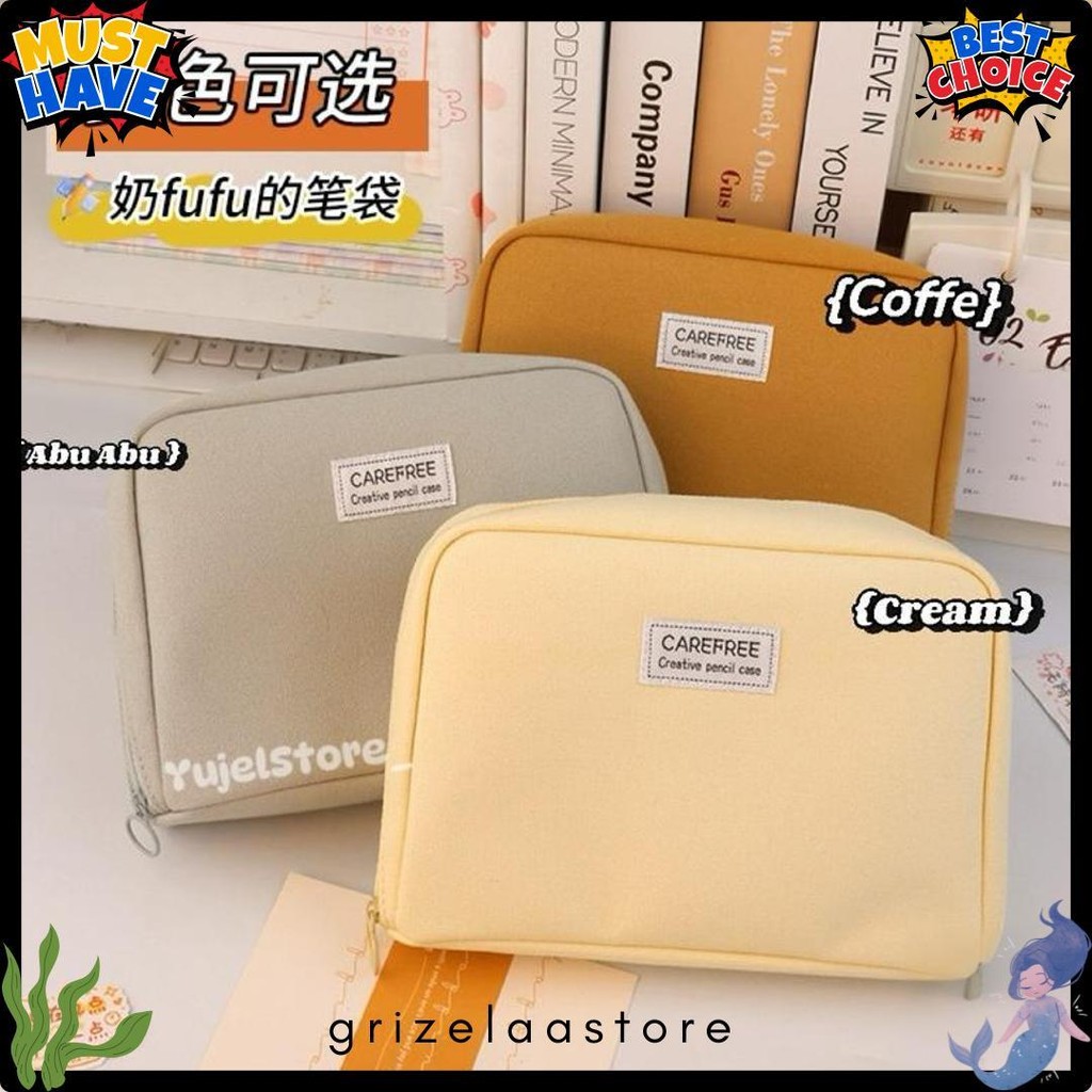 

Tempat Pensil Multifungsi / Tas Perlengkapan Kantor Dan Anak Sekolah / Kotak Pensil Aesthetic Diskon