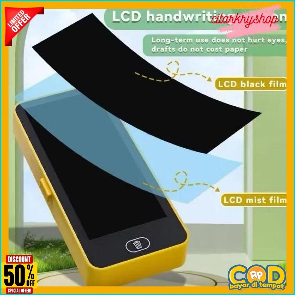 

[Fs] Kotak Pensil Case Besar Lcd Writing Drawing Box Case Ukuran Besar Pencil Drawing Pad Edukasi 2In1 Diskon