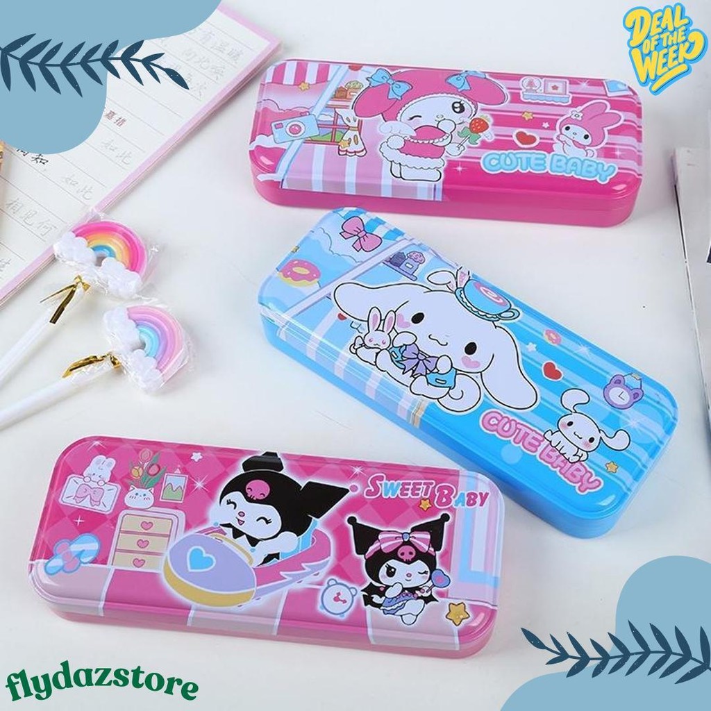 

Bobomart Kotak Tempat Pensil Pencil Case Kaleng 2 Susun Sanrio B-810 (Kuromi, Melody, Cinnamoroll) Flash Sale! Diskon Hingga 70%
