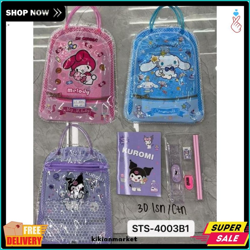 

Pensil Set Sanrio Kuromi Chinamorol Melody - Set Alat Tulis 6 In 1 Motif Atk Set Alat Tulis Terlaris! Produk Ini Banyak Dicari