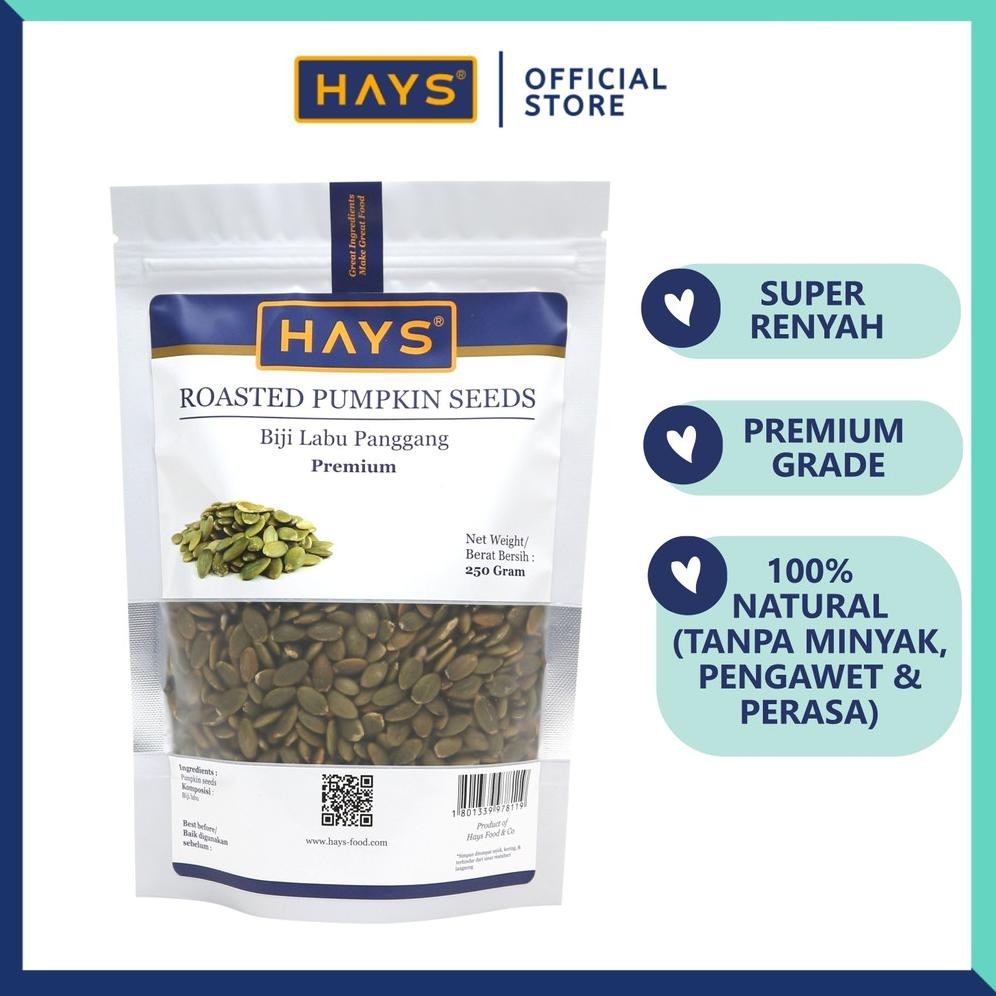 

Roasted Pumpkin Seeds 250 GRAM Biji Labu Panggang 250 GRAM - HAYS