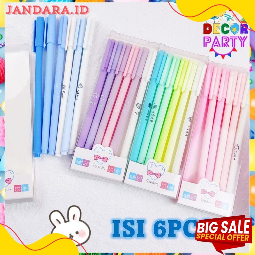 

Dp Set 6 Pcs Pena Gel 0.5Mm Warna Pastel 1 Set Pen Gel Aesthetic Pulpen Gel 6In1 Warna Gradasi Pena Gel Set Morandi Color Bolpoint Tinta Gel Cair 6 Pcs Journaling Pen Alat Tulis Kantor Sekolah Lucu Terlaris! Produk Ini Banyak Dicari