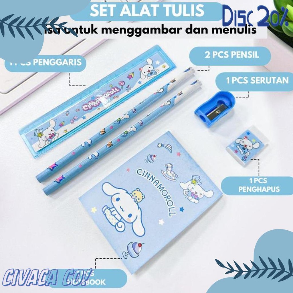 

Pensil Anak Set 7 In 1 Stationery Untuk Hadiah Anak Sekolah Sanrio Terlengkap Dan Termurah
