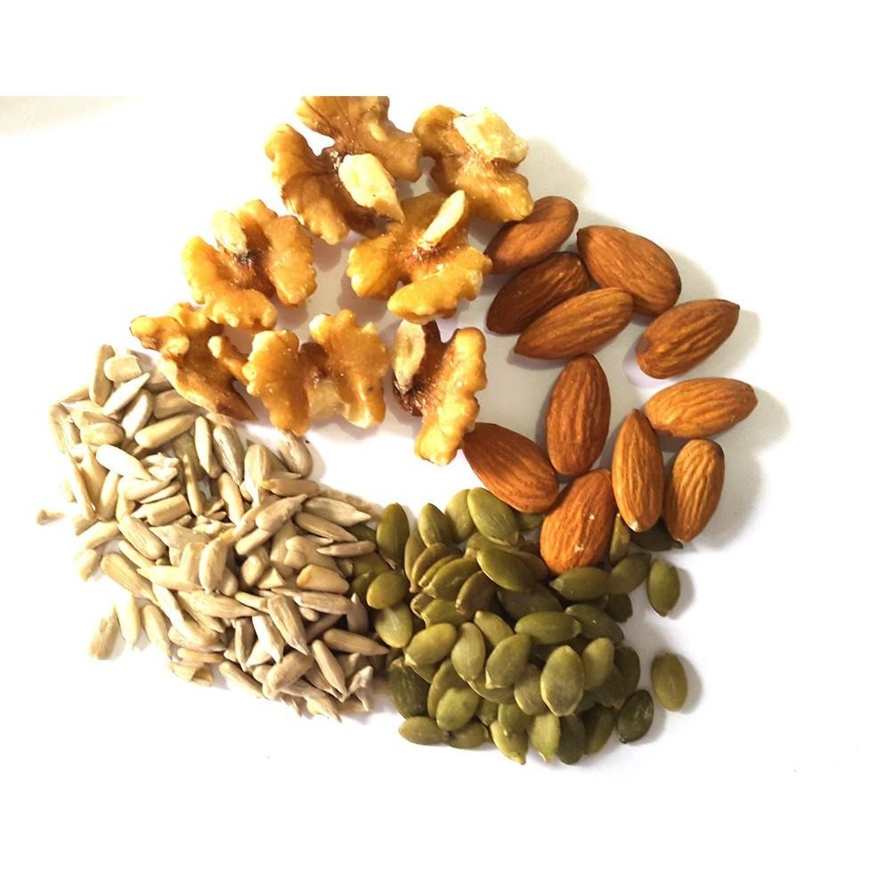 

250gr Roasted Campuran Omega 3 & 6 : Walnut - Almond - Pumpkin Seeds - Sunflower Seeds Oven - Matang