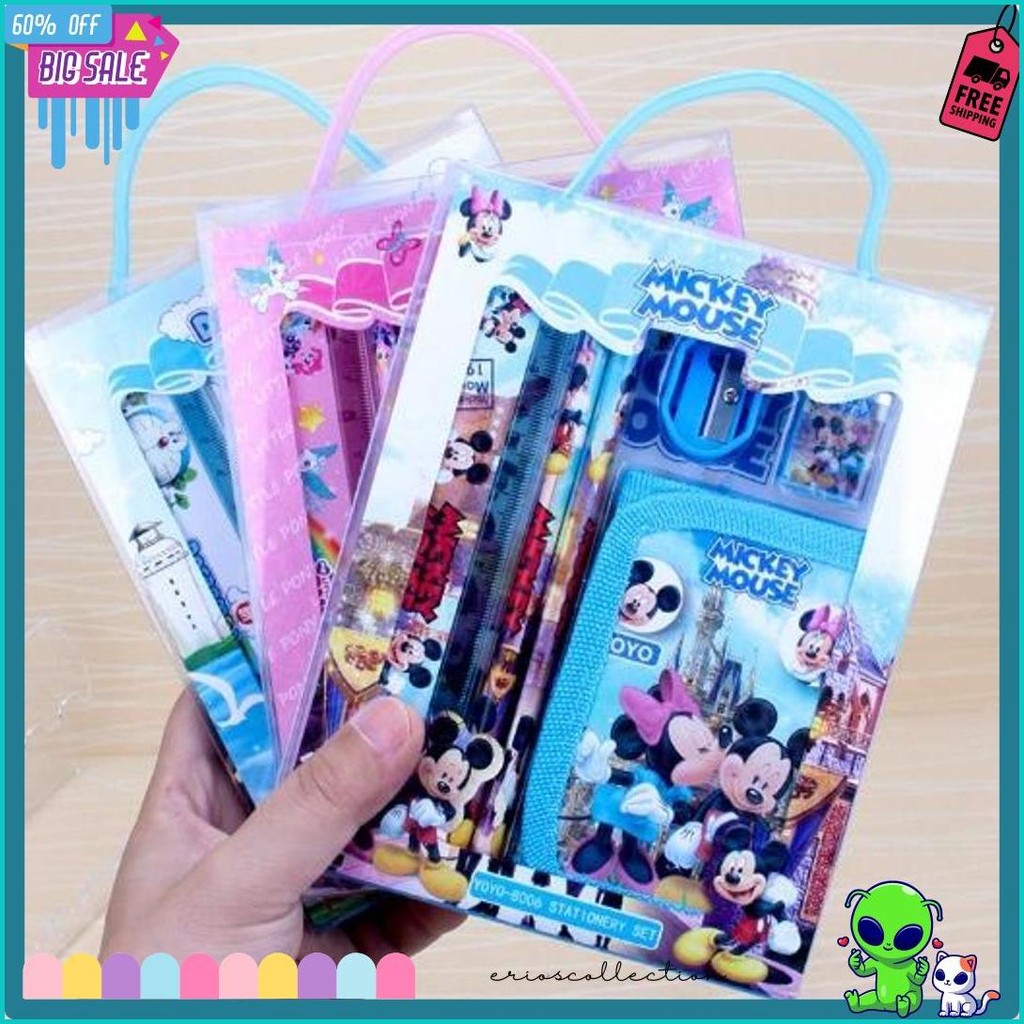 

Gratis Ongkir - S5926 Stationery Set / Alat Tulis Set 6 In 1 Hadiah Souvenir / Paket Alat Tulis + Dompet Anak / Alat Tulis Set Karakter Diskon Setengah Harga