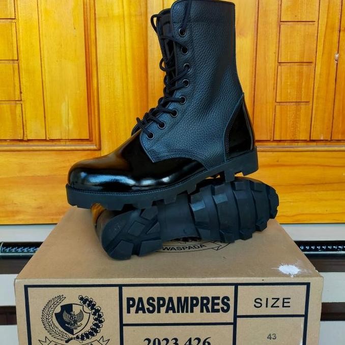 sepatu pdl original jatah pembagian paspampres / sepatu pdl