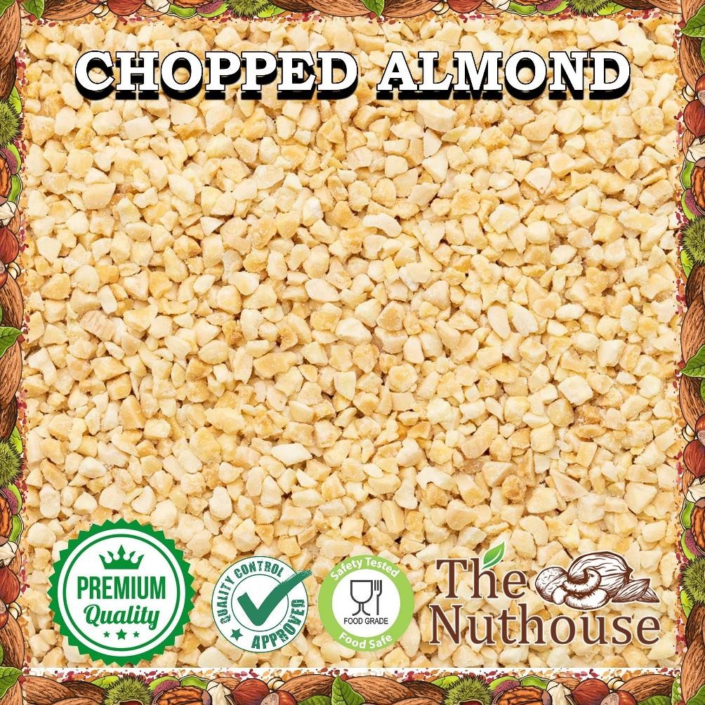 

500gr Almond Blanched Chopped Diced RAW Kacang Almonds Cacah Mentah