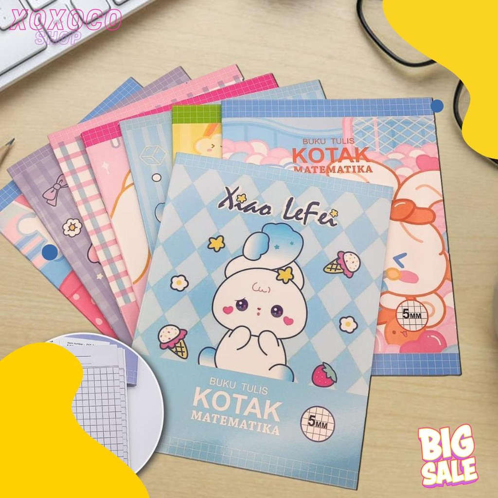 

5Mm Grid Buku Tulis 38 Lembar Buku Tulis Kotak Kecil Anak Anjing Pola Motif Kartun Lucu Matematika Notebook Kelas Bawah 4/8Pcs Terlaris! Produk Ini Banyak Dicari