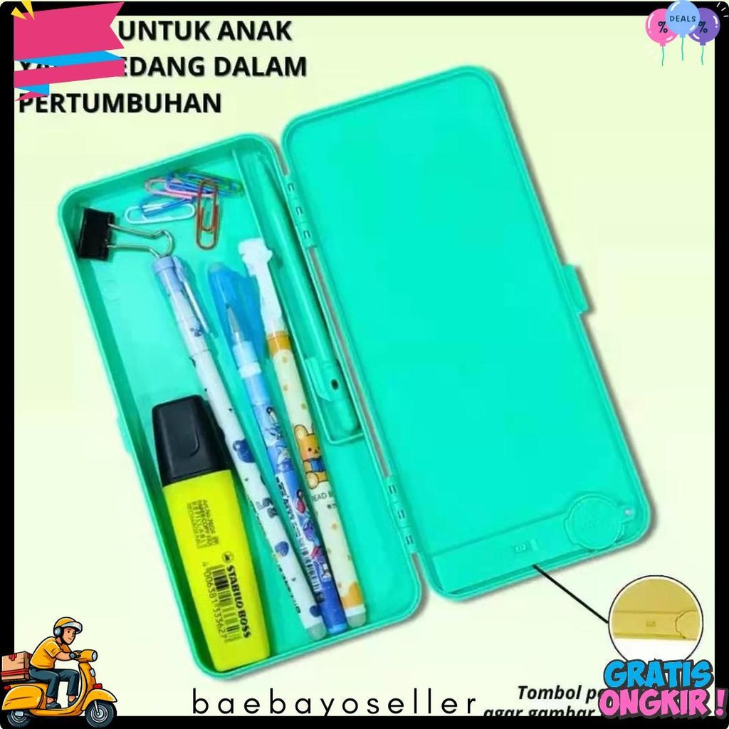 

Kotak Pensil Anak 2 In 1 Pen Case Writing Pad Tempat Pencil Gambar Diskon
