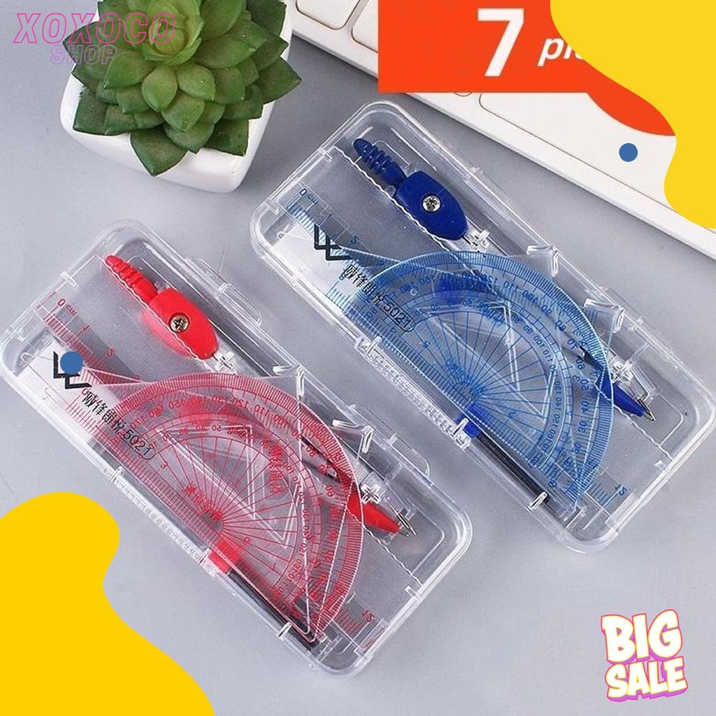 

Set Kompas/Set Matematika/Set Penggaris/Jangka Set/Compass Set/Jangka Sekolah Terlaris! Produk Ini Banyak Dicari
