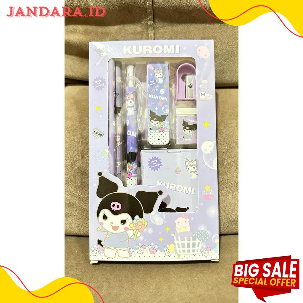 

Set Alat Tulis Cinnamoroll 7 In 1 Lucu Imut Pensil, Penghapus, Rautan, Penggaris 8008 Terlengkap Dan Termurah