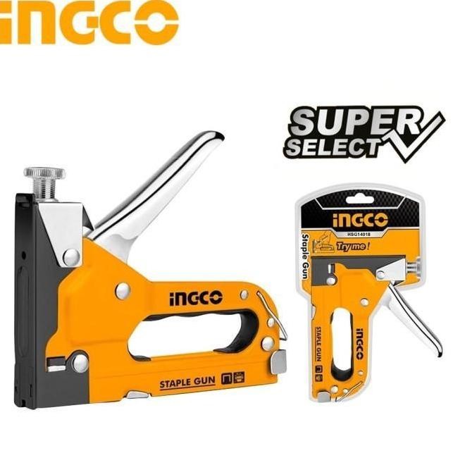 

Ingco Hsg14018 Stapler Staple Staples Gun Tacker Hekter Tembak Jok Hd