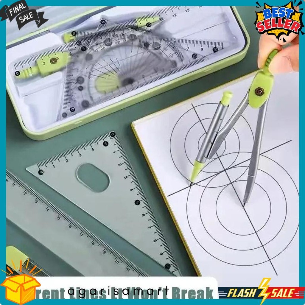 

[Dotding] 7Pcs Set Penggaris Ujian & Kantor - Set Alat Ukur Lengkap Untuk Sekolah/Kantor Ujian Penguasa Khusus Kantor Sekolah Alat Tulis H261 Terlengkap Dan Termurah