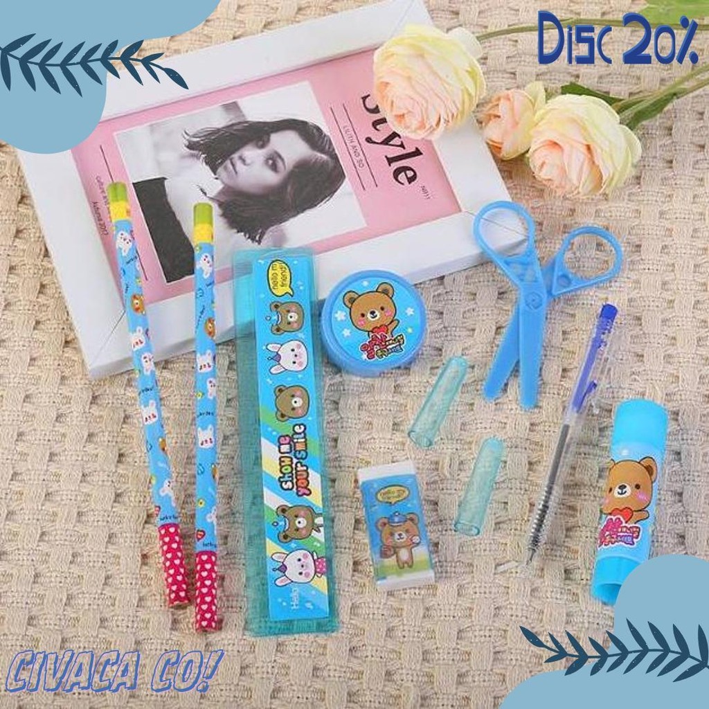 

Pensil Set Lengkap Alat Tulis Anak 9 In 1 Set Alat Tulis Anak Sekolah Diskon