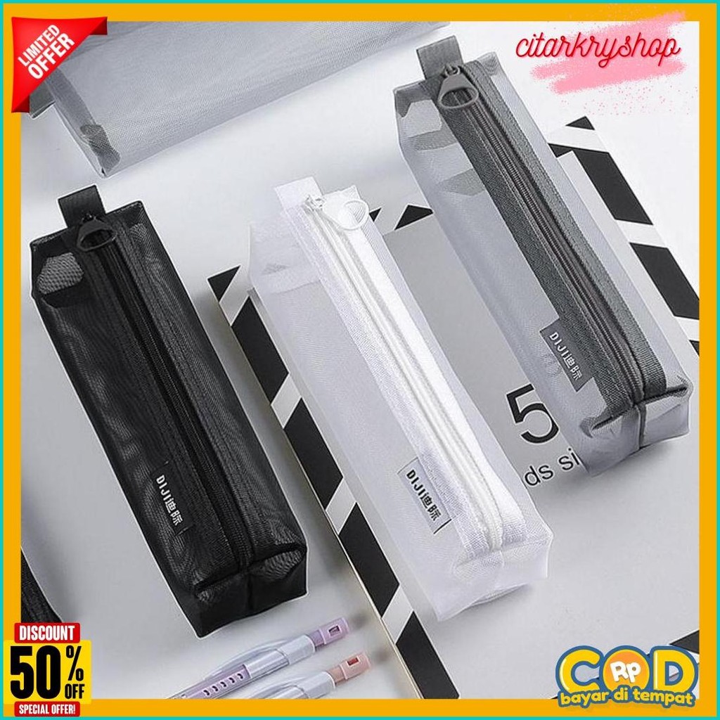 

Kotak Pensil Transparan Jaring Nilon Multifungsi Flash Sale! Diskon Hingga 70%