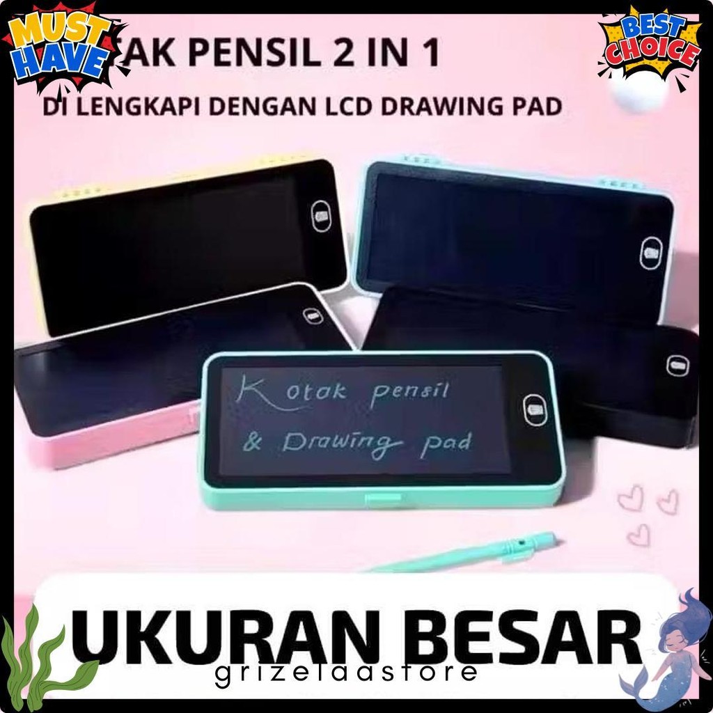 

Drawing Pad Kotak Pensil Lcd 2 In 1Dengan Digital Pad Yang Dapat Dihapus Diskon